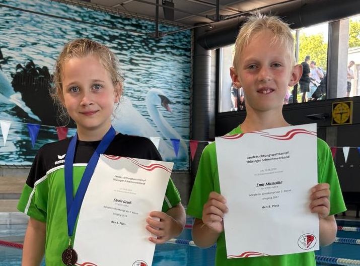 Gothaer Schwimmtalente glänzen beim Landessichtungswettkampf in Weimar